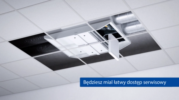 Laptop z uruchominy panelem sterującym centralą VERSO