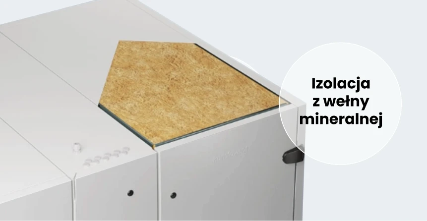 Centrala KOMFOVENT VERSO Standard możliwością dowolnej konfiguracji układu króćców