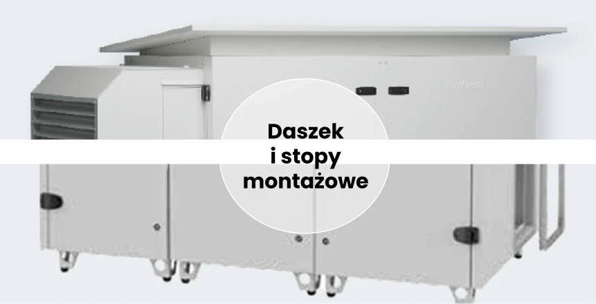 Przekrój obudowy centrali VERSO Standard pokazujący izolację